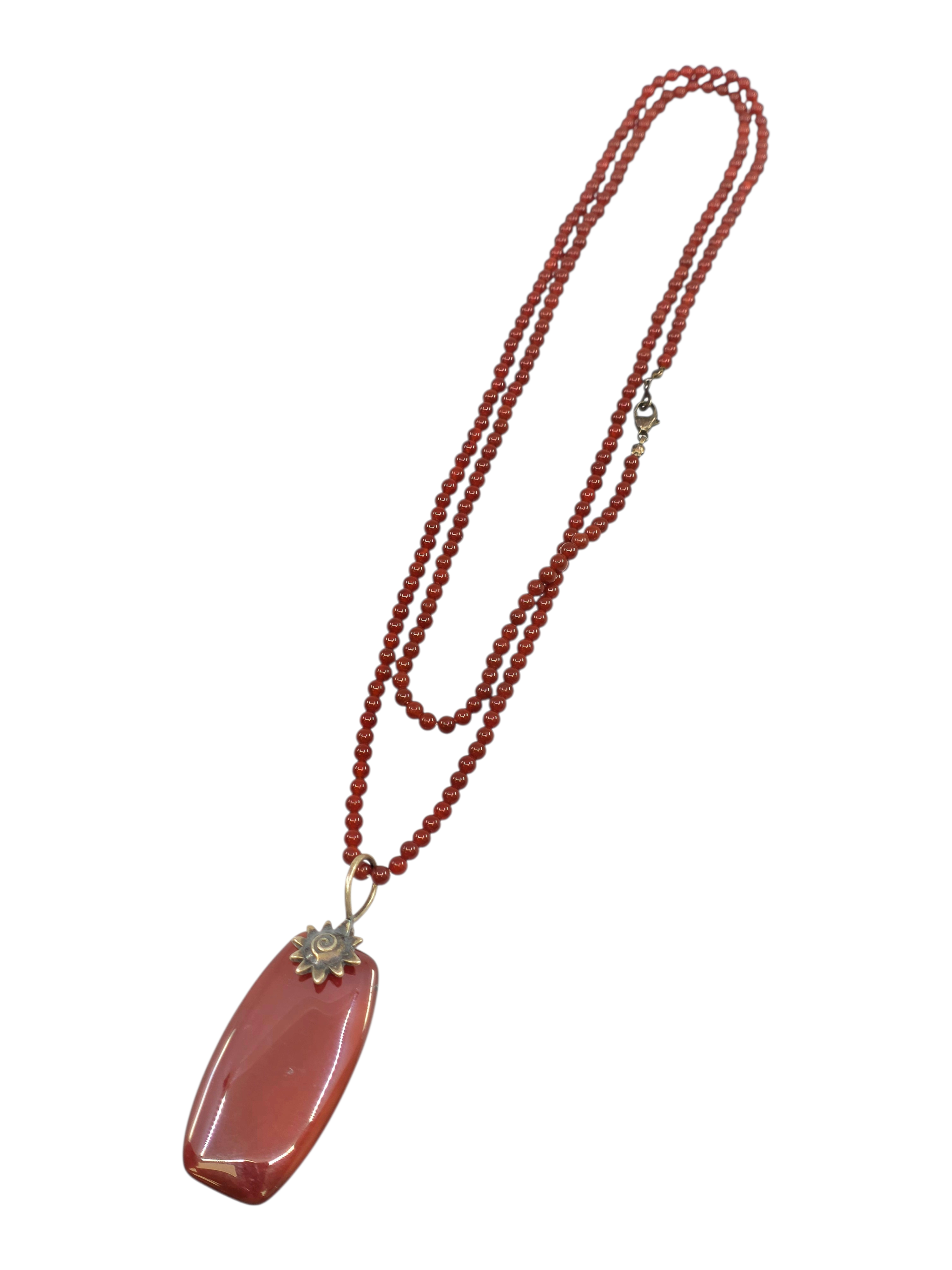 CARNELIAN STERLING SILVER BRACELET