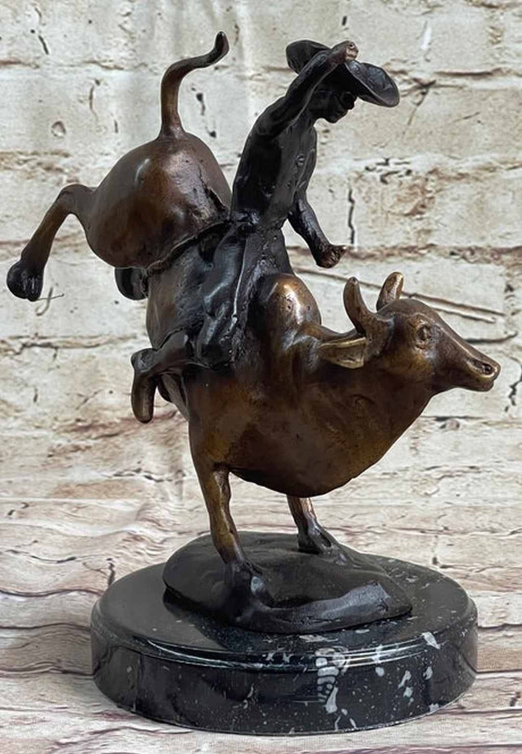 Remington "Rodeo" Riding Bull Sculpture