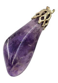 Vintage Natural Amethyst Nugget Purple Pendant