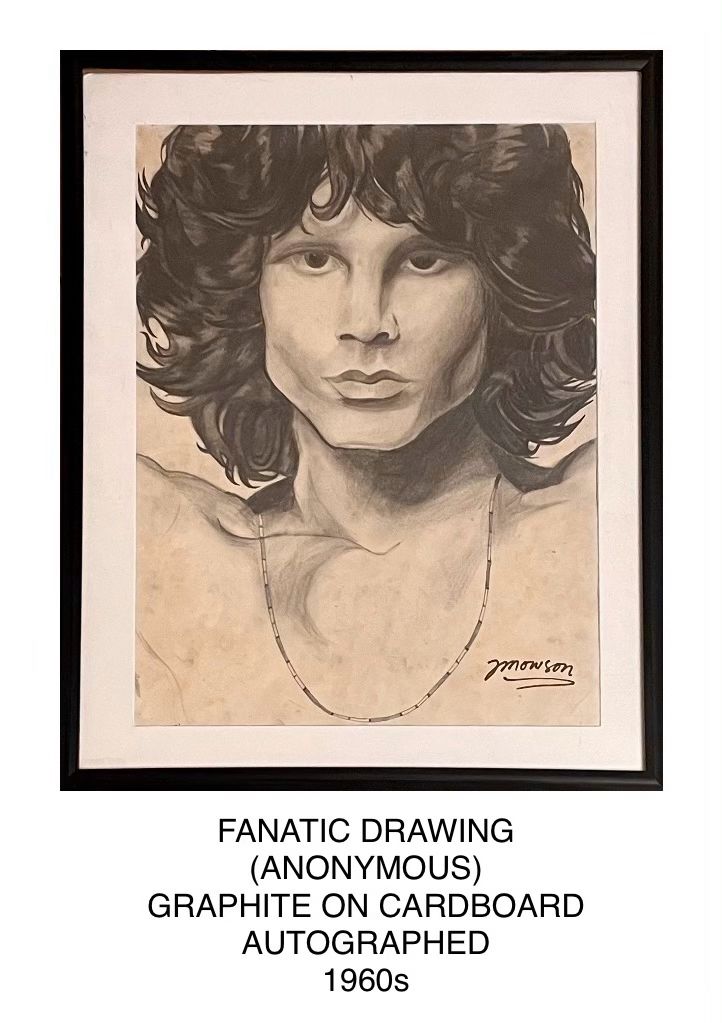 Jim Morrison signed painting