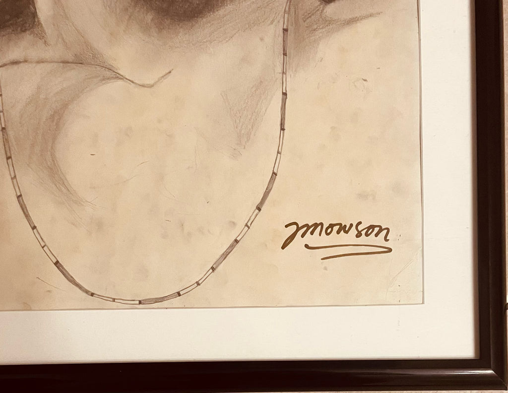 Jim Morrison signed painting