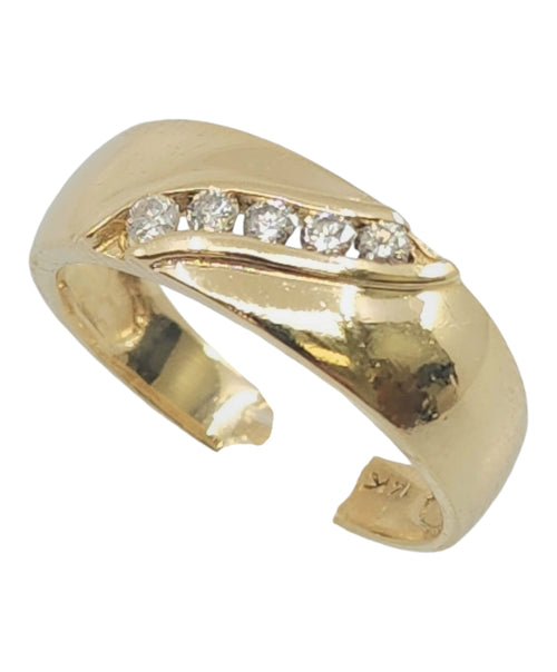 14k yellow gold diamond ring