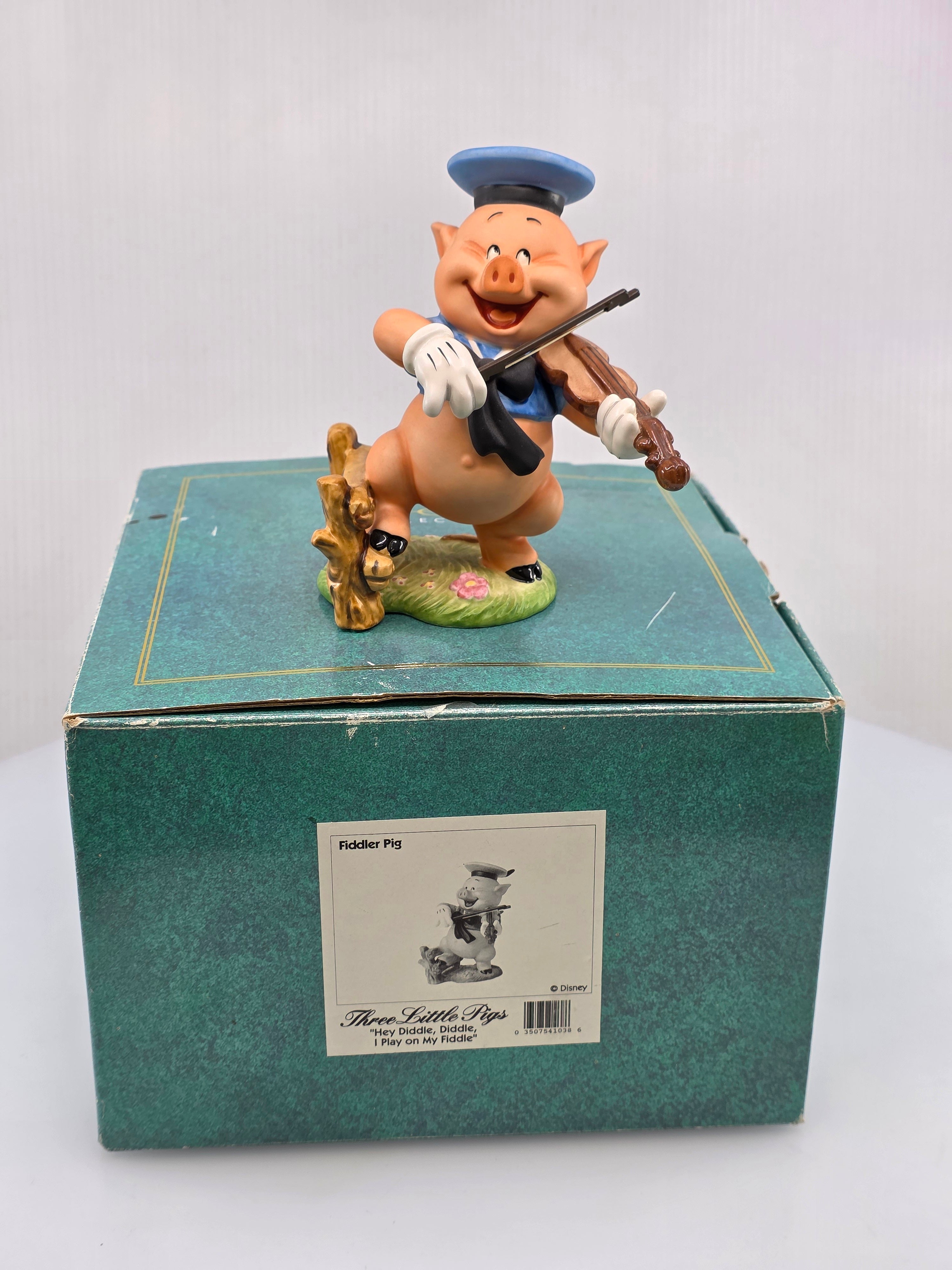 WDCC Three Little Pigs Fiddler Pig Hey Diddle Diddle I Play On My Fiddle