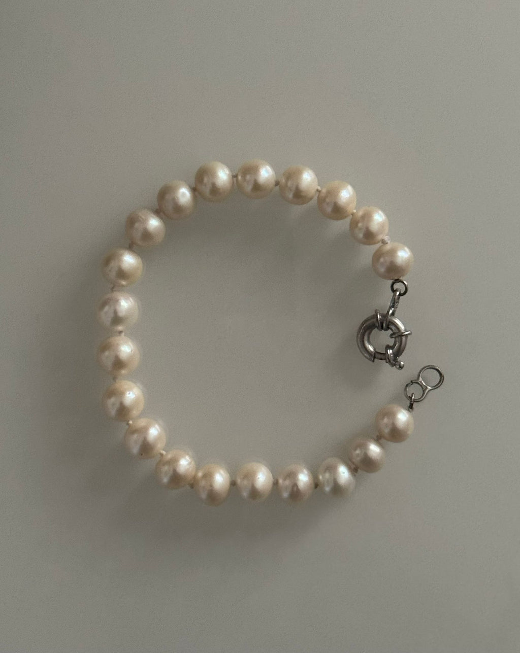 Pearl and Silver Bracelet