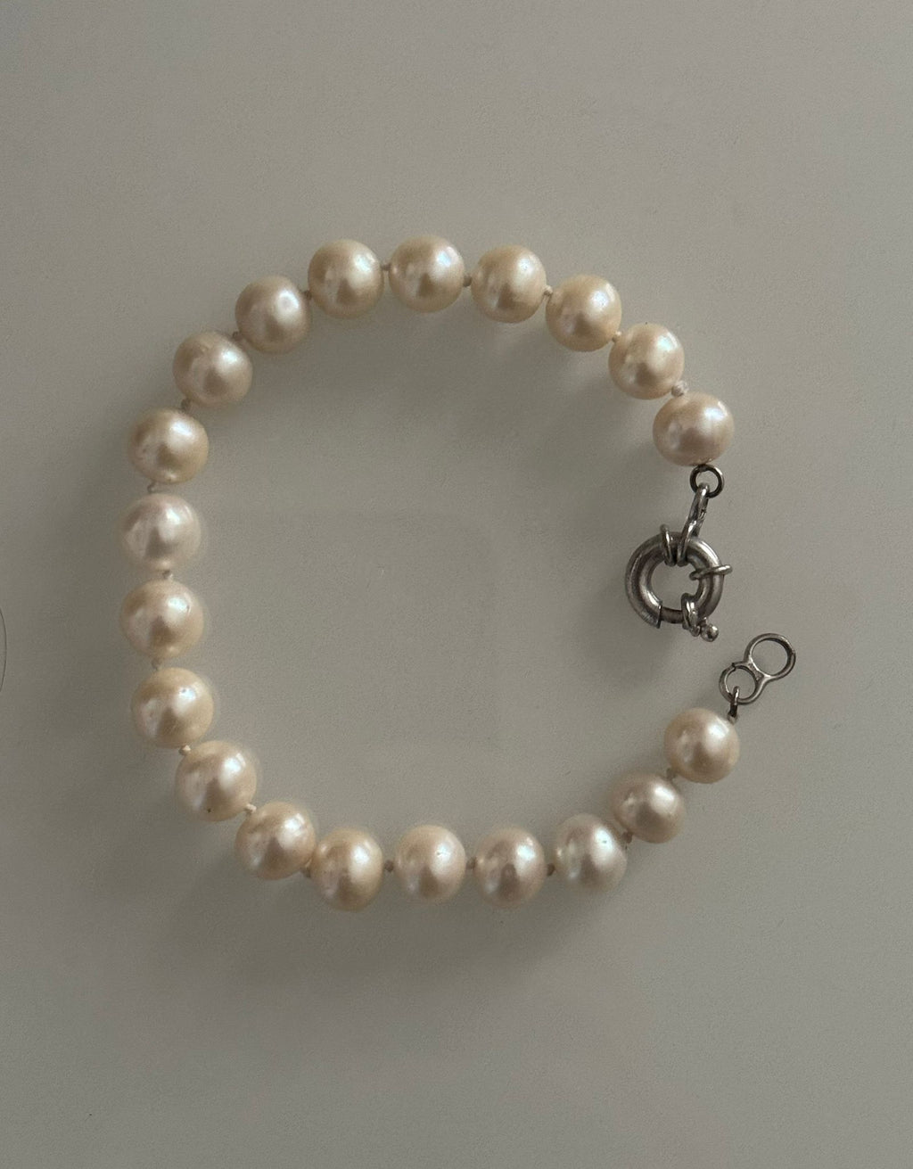 Pearl and Silver Bracelet