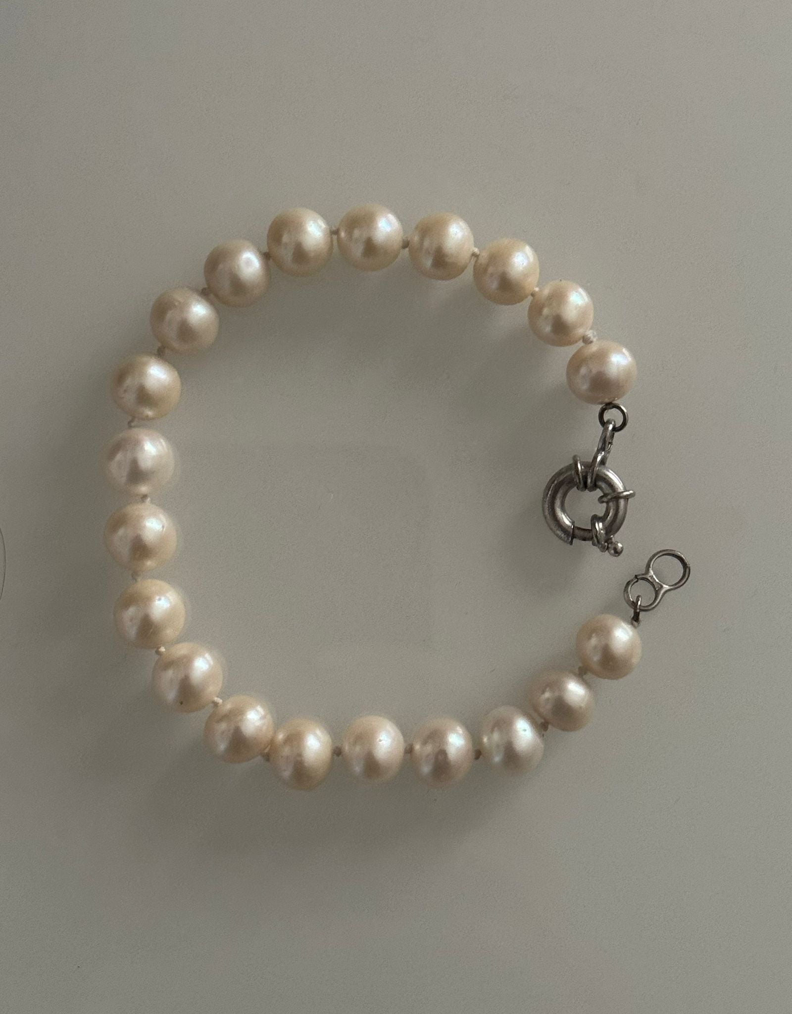 Pearl and Silver Bracelet
