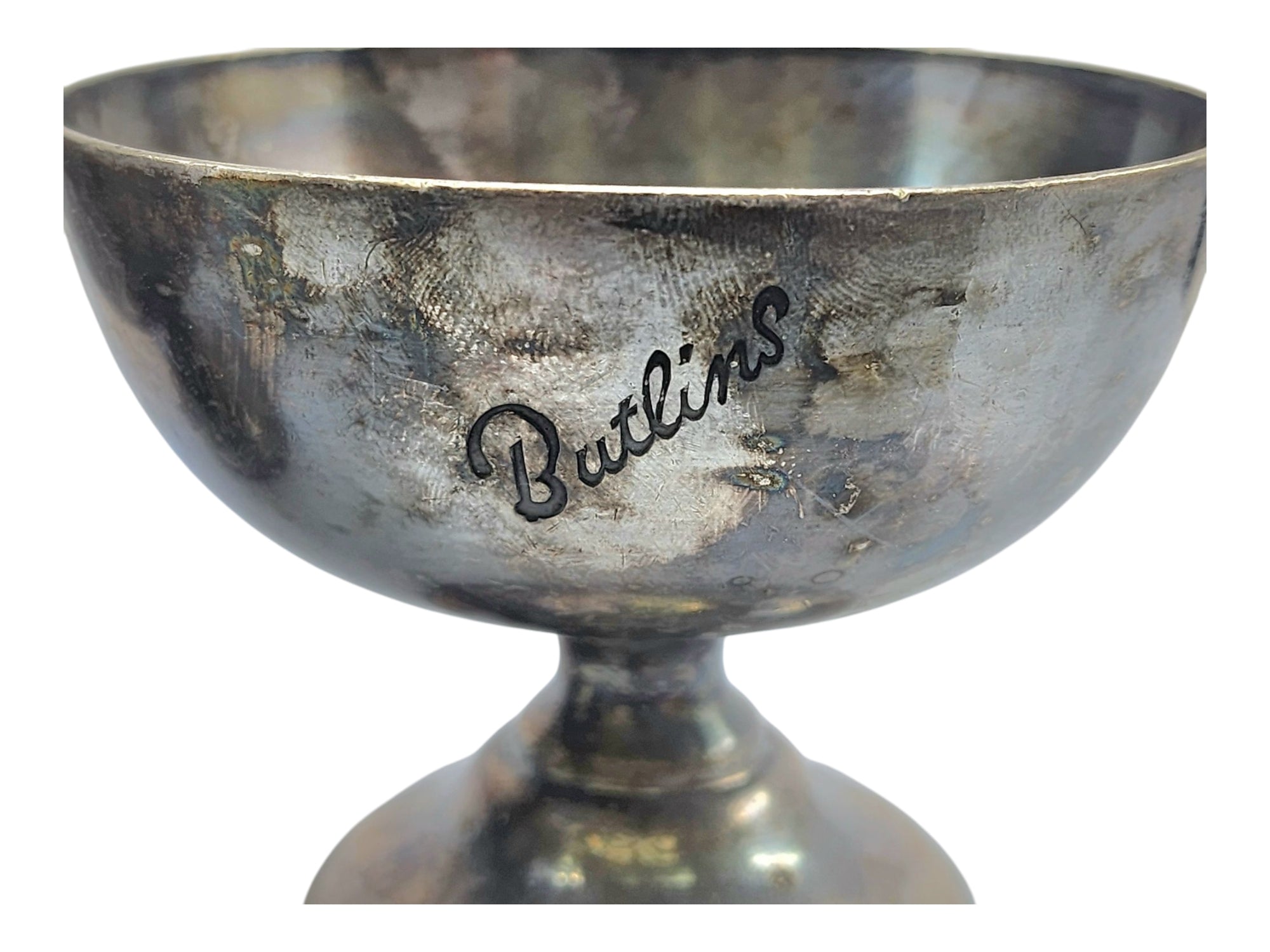 two vintage Elkington silver-plated dessert cups
