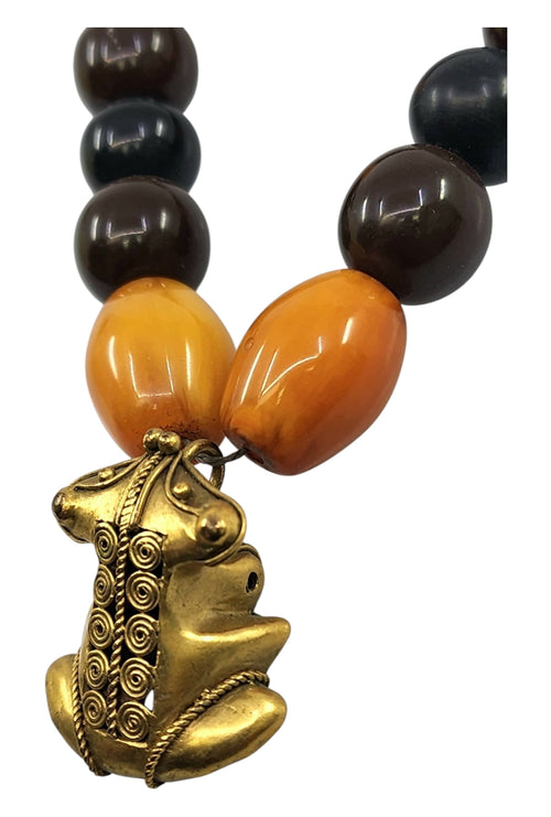 Antique Butterscotch AMBER BEADS necklace
