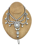 Vintage Faceted Crystal Rhinestone Encrusted Vintage Bib "Royalty" Necklace
