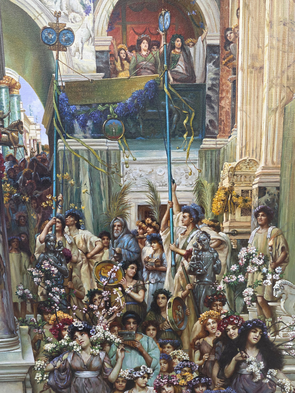 after Lawrence Alma Tadema oil on Canvas