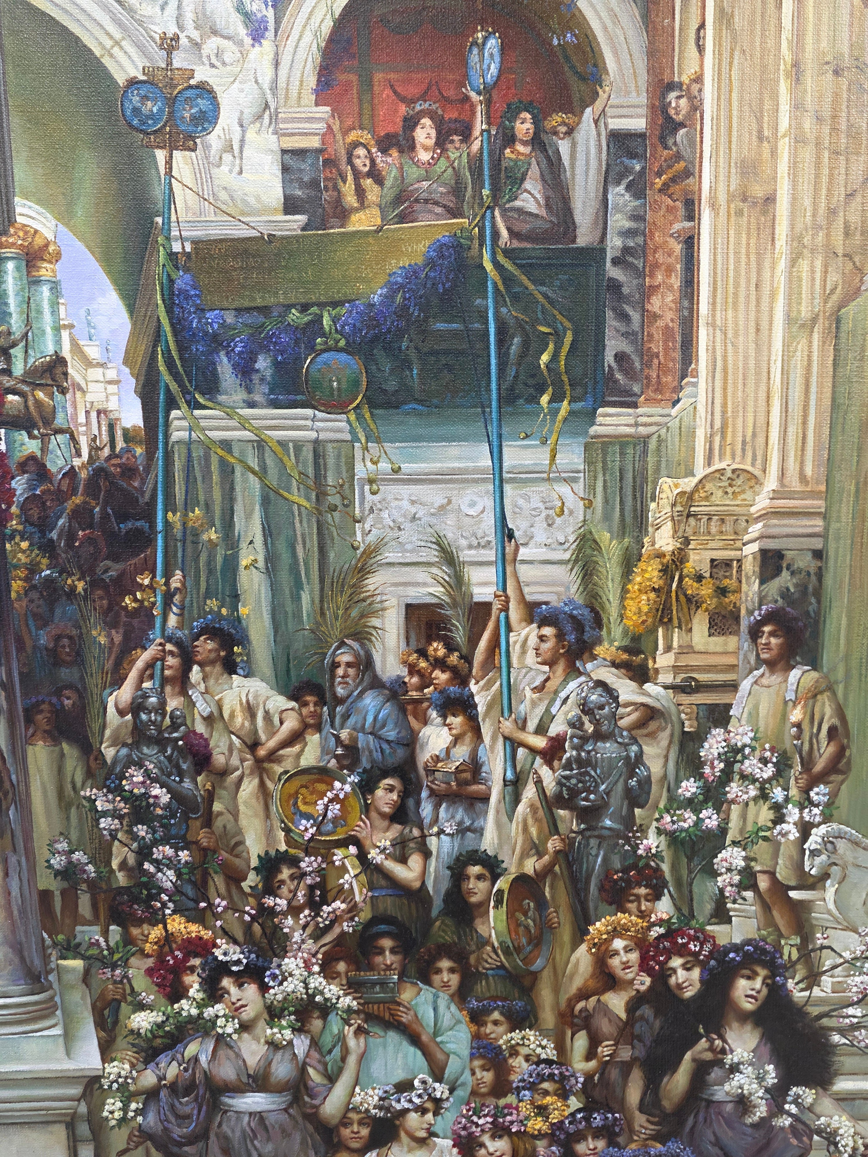 after Lawrence Alma Tadema oil on Canvas