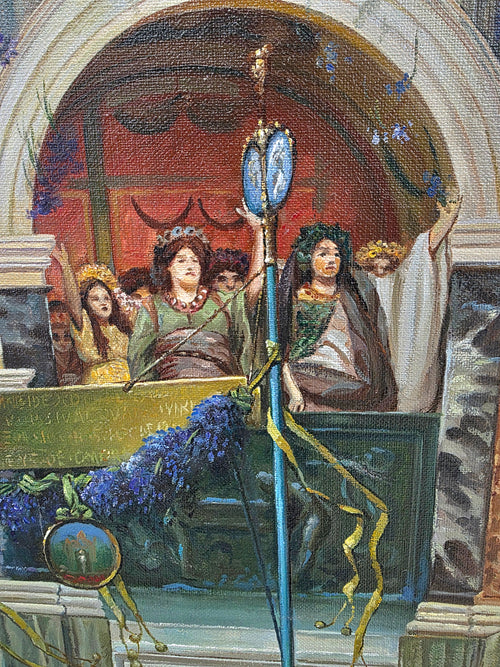 after Lawrence Alma Tadema oil on Canvas