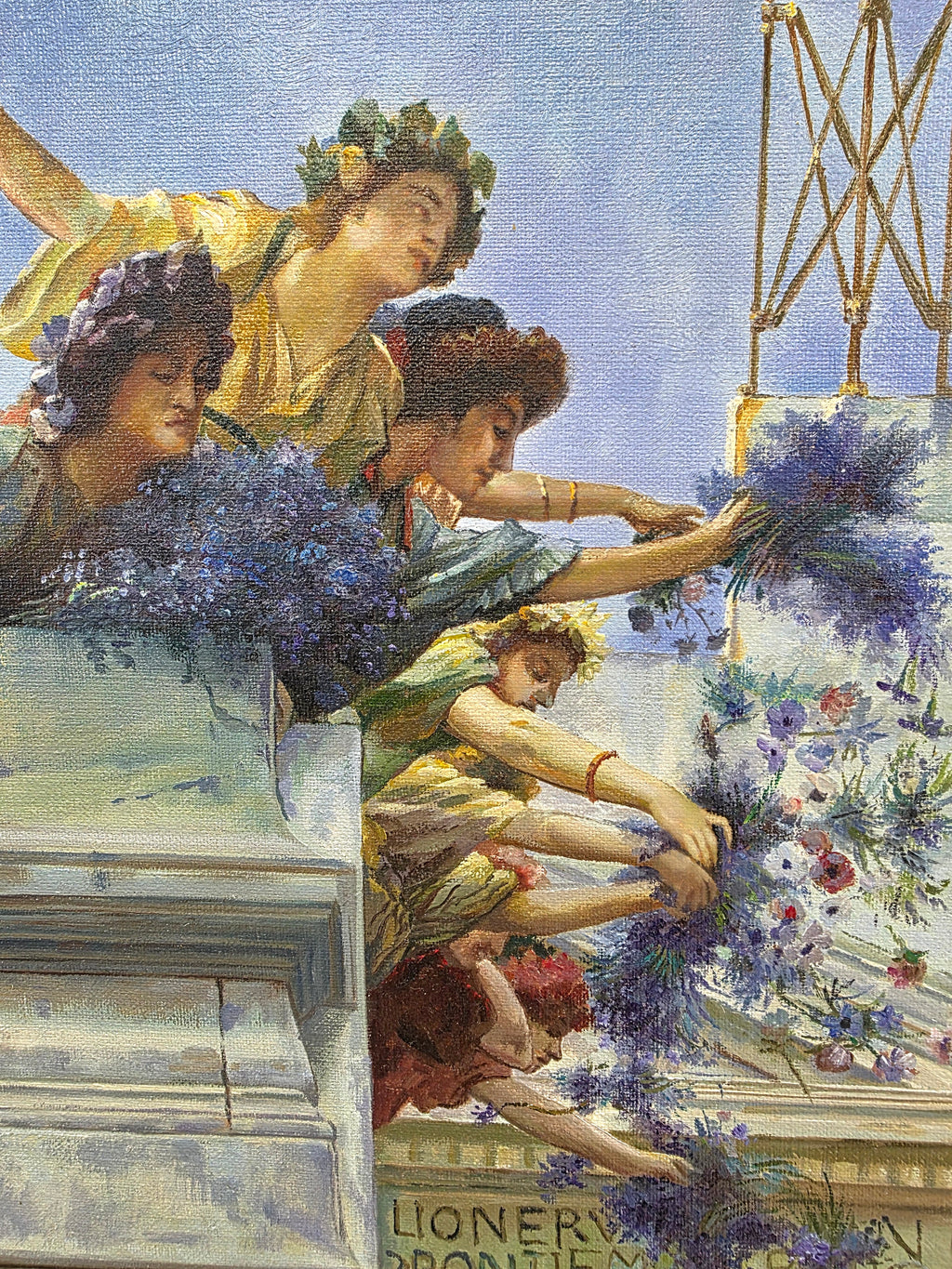 after Lawrence Alma Tadema oil on Canvas
