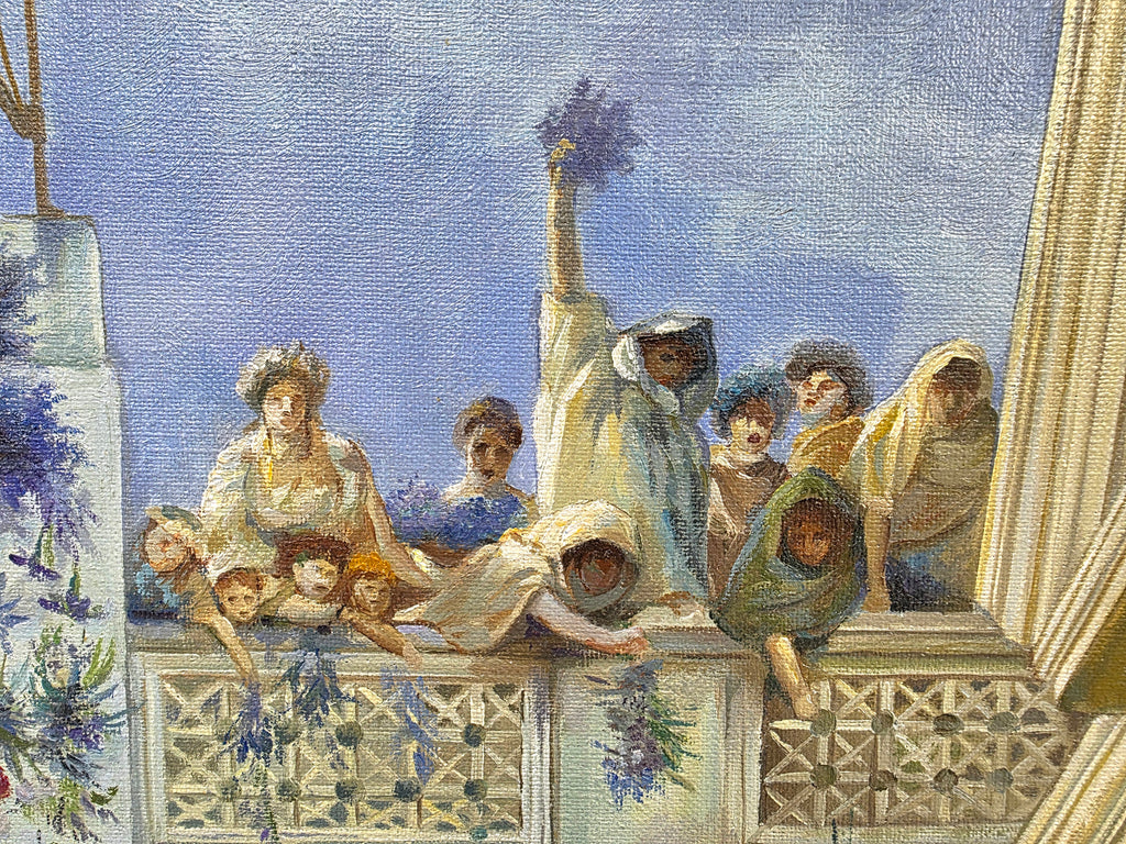 after Lawrence Alma Tadema oil on Canvas