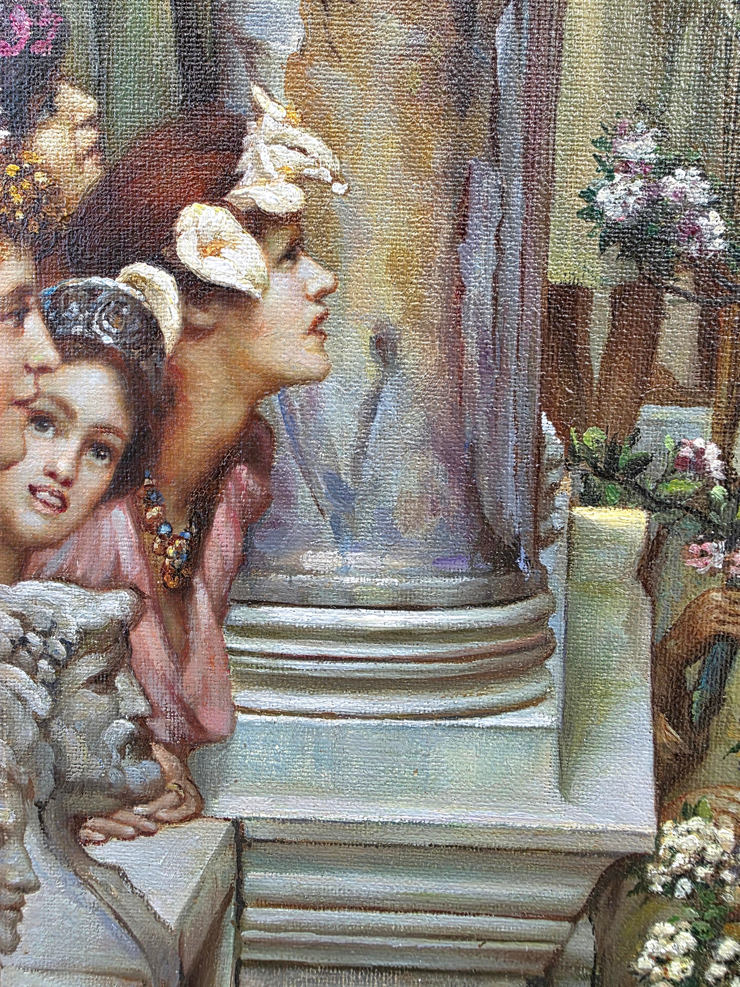 after Lawrence Alma Tadema oil on Canvas