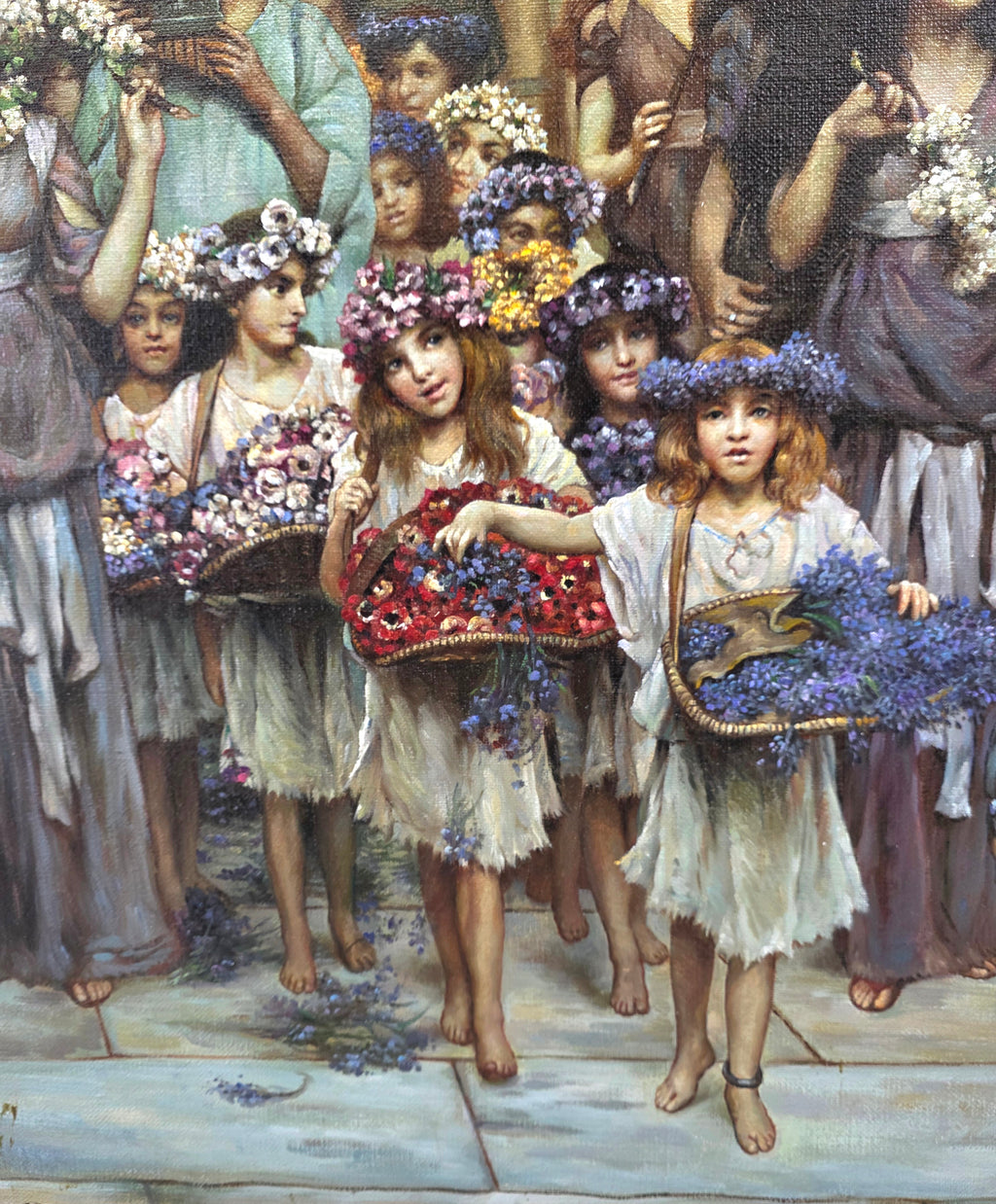 after Lawrence Alma Tadema oil on Canvas