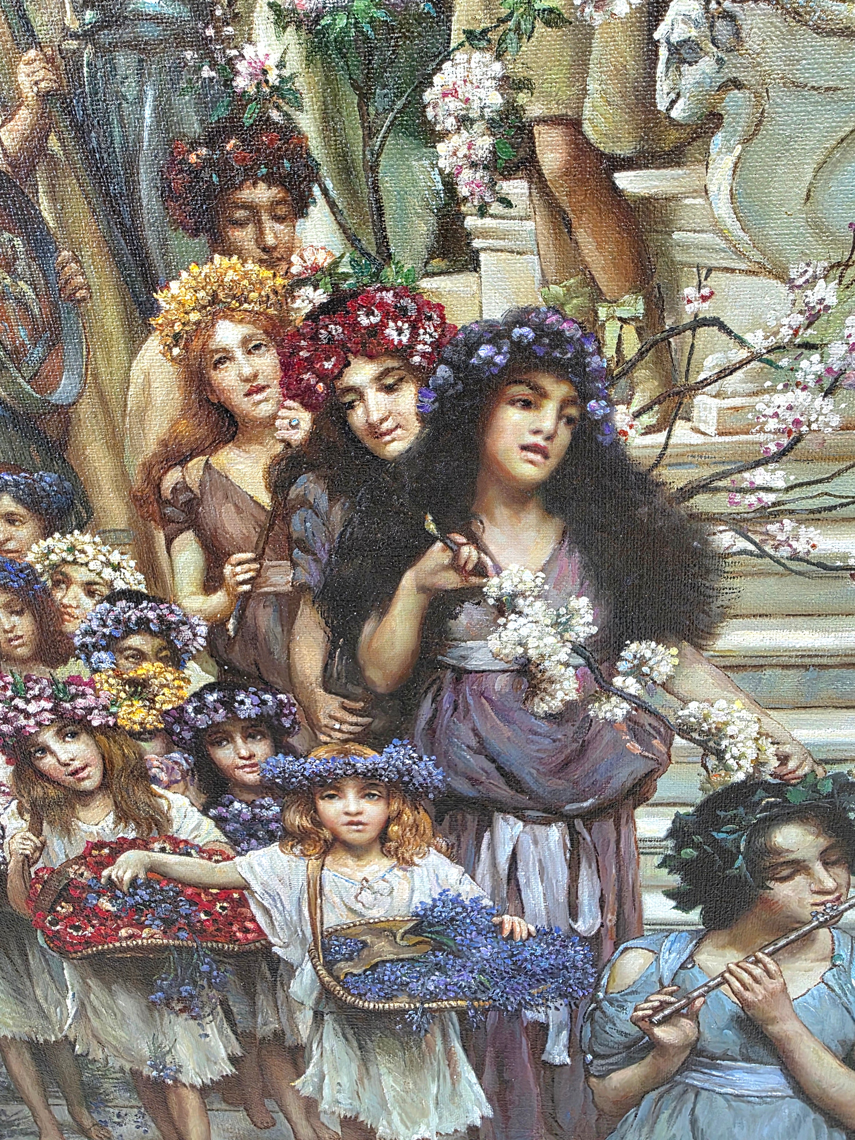 after Lawrence Alma Tadema oil on Canvas