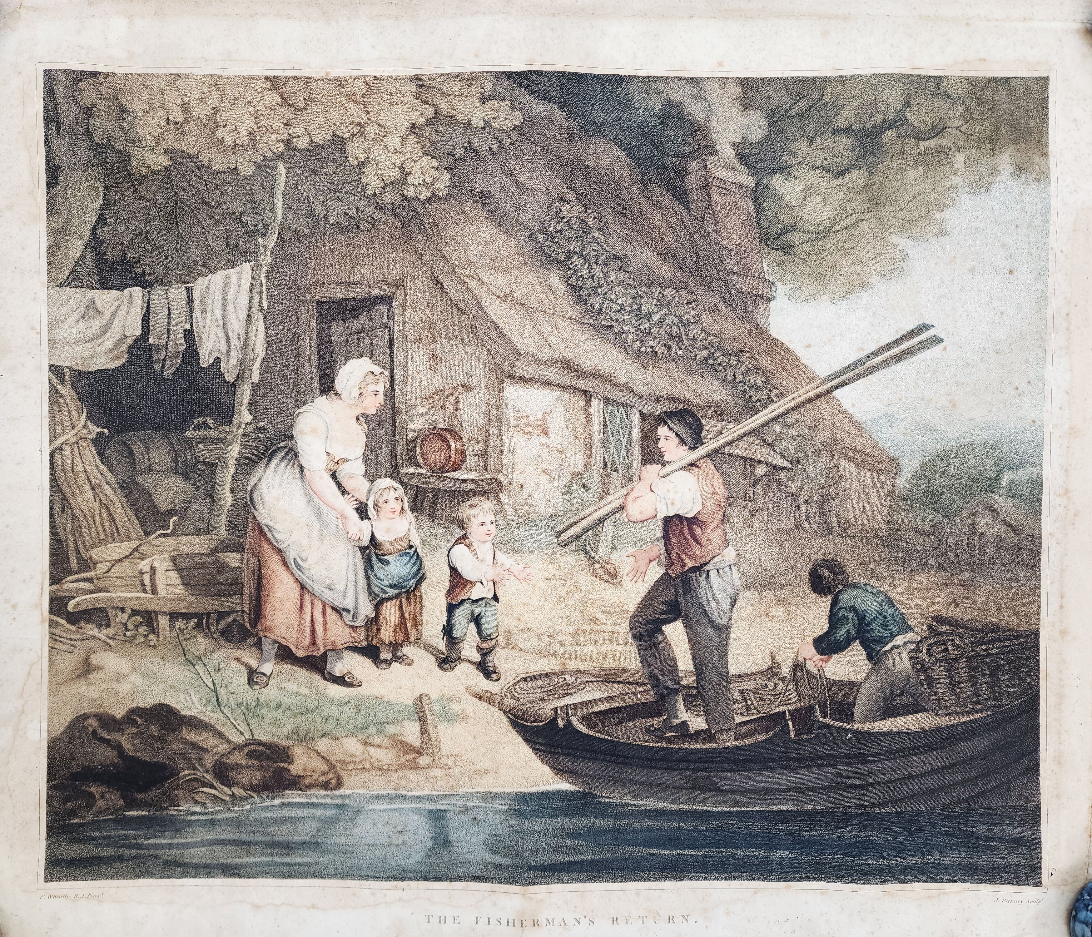 WHEATLEY, Francis engraved by Joseph BARNEY
The Fisherman Going Out; The Fisherman's Return