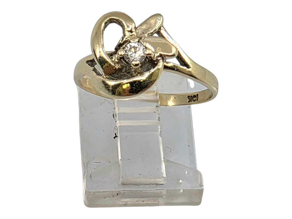 14k Yellow Gold Diamond Ring