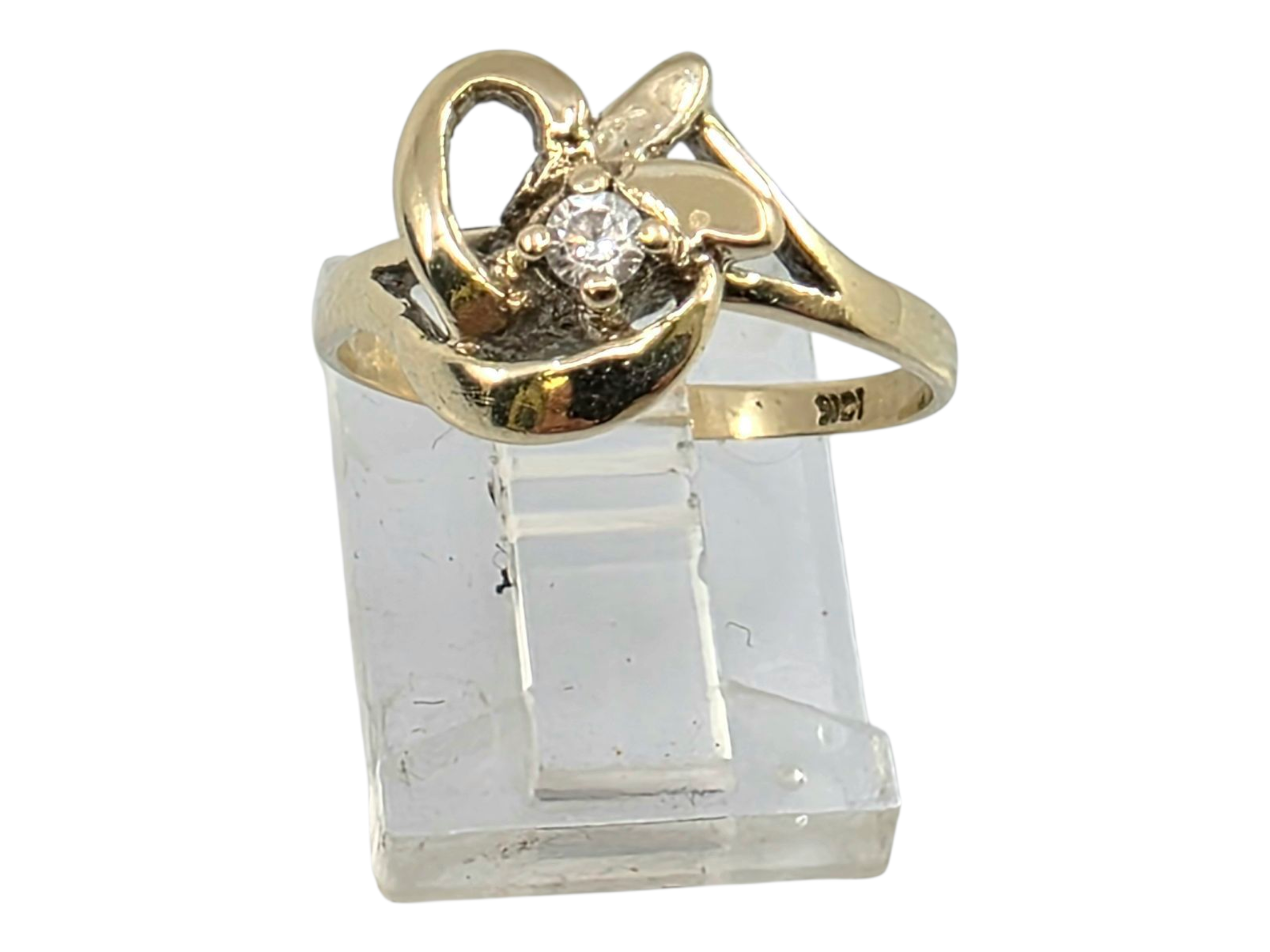 14k Yellow Gold Diamond Ring