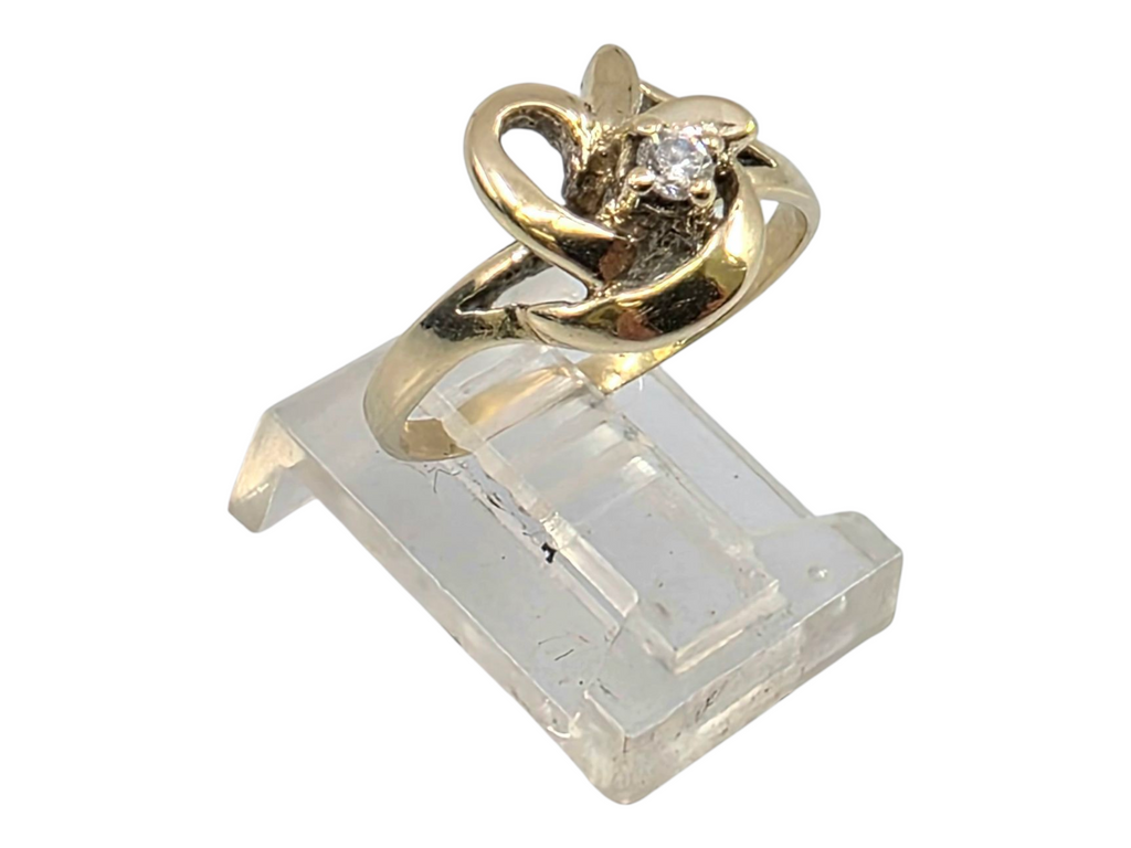 14k Yellow Gold Diamond Ring