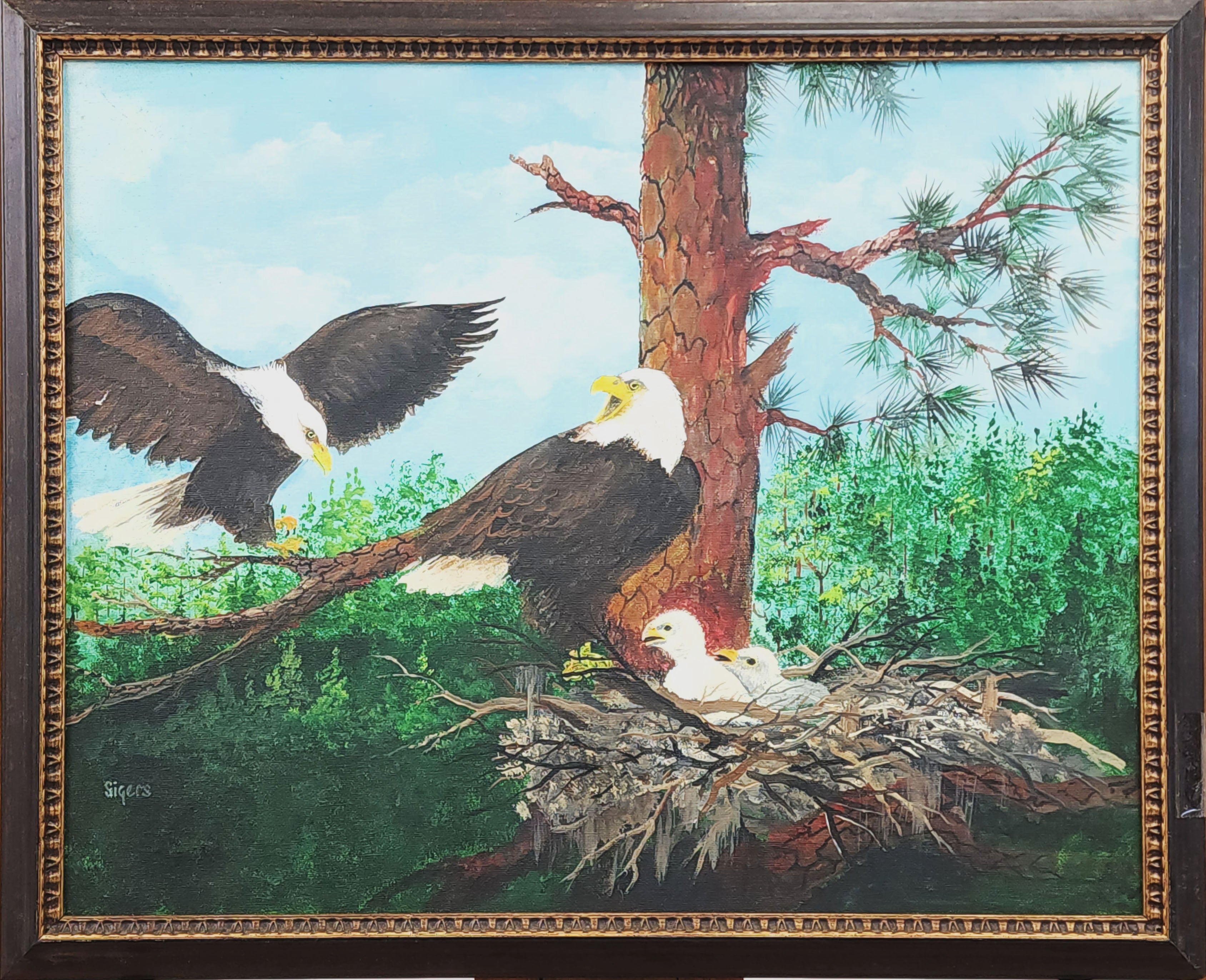 Sigers oil on board