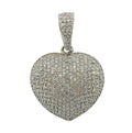 Diamond Heart Charm Pendant