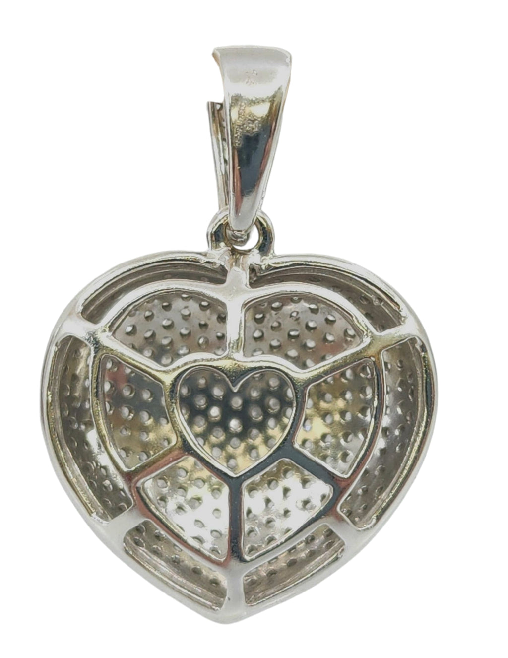 Diamond Heart Charm Pendant