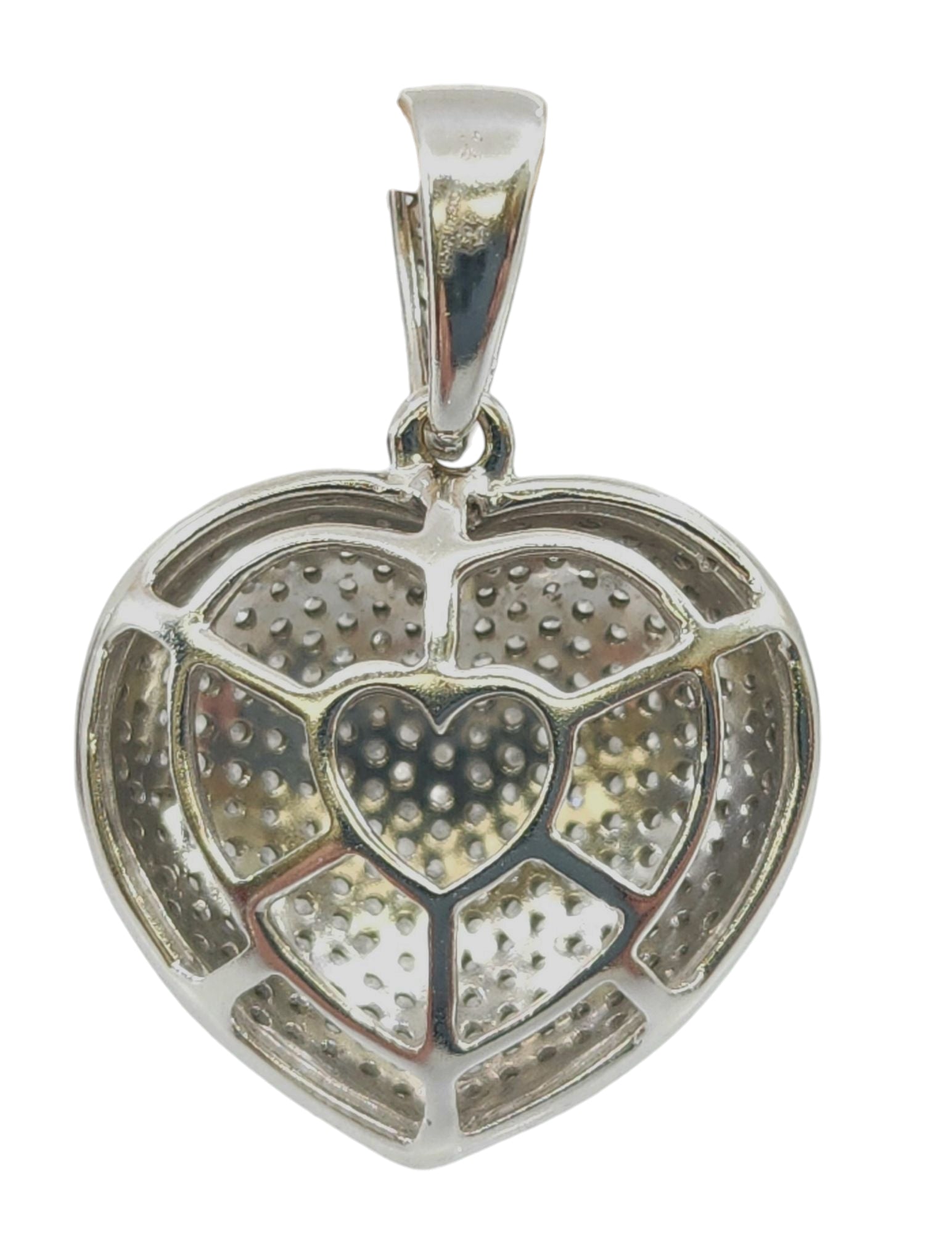 Diamond Heart Charm Pendant