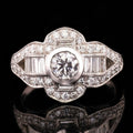 0.55ct I COLOR I1 CLARITY CENTER Diamond Platinum Ring (1.44ctw Diamonds)