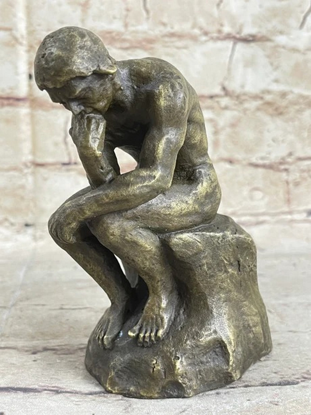 Minatare Famous Rodin Thinker Bronze Sculpture Figurine Statue Figure