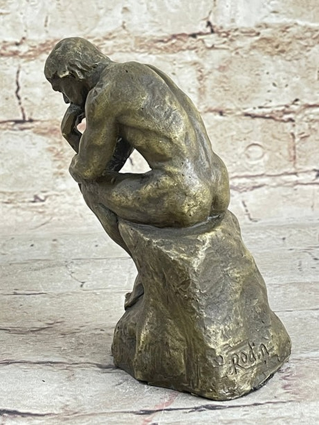 Minatare Famous Rodin Thinker Bronze Sculpture Figurine Statue Figure