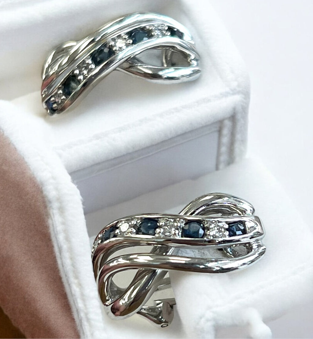 White Gold diamond earrings