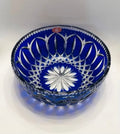 Handmade cut glass centerpiece