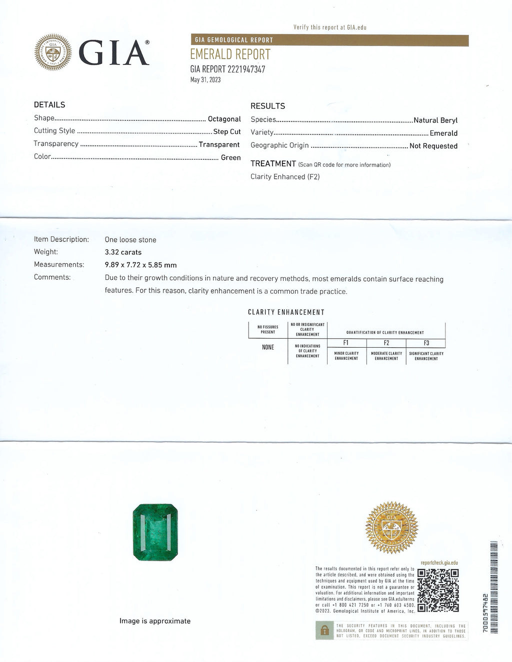 3.32ct Emerald and 1.60ctw Diamond Platinum Ring (GIA CERTIFIED)