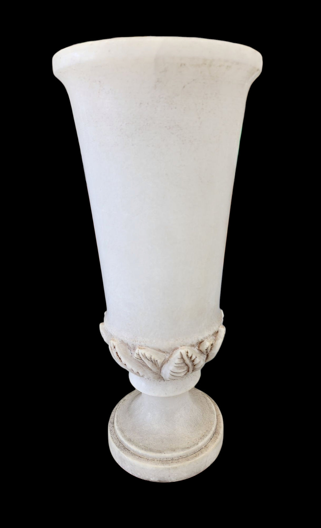 Antique Alabaster Vase and Pedestal