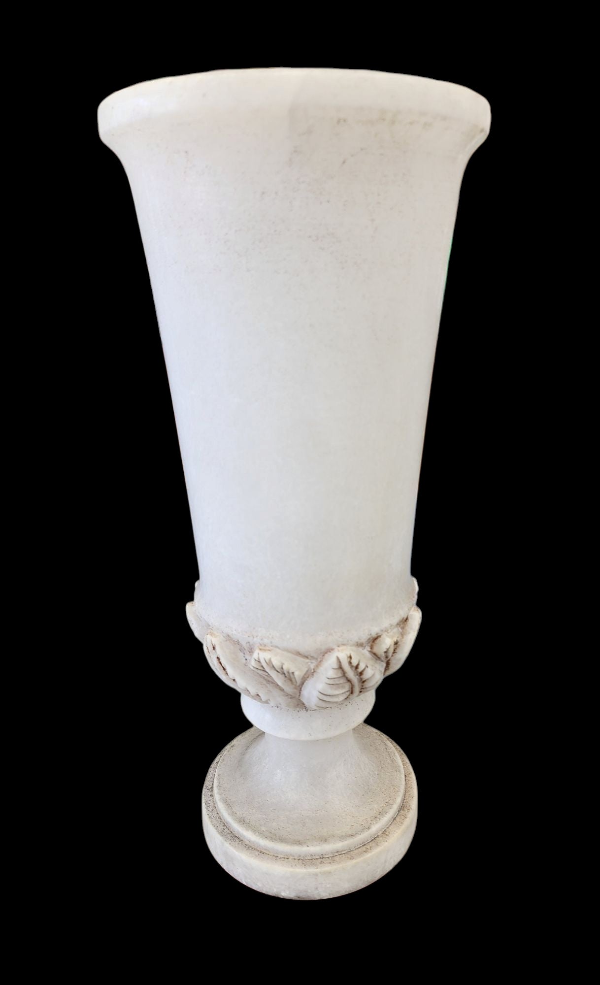 Antique Alabaster Vase and Pedestal