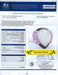 8.66ct Opal, 1.85ctw Pink Sapphire and 0.12ctw Diamond Platinum Ring