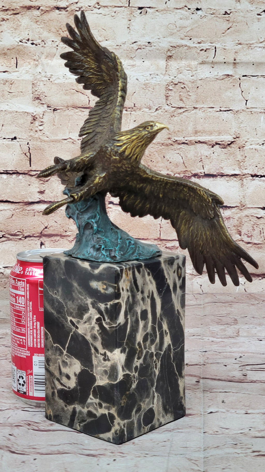 Milo Eagle Bust Bronze Statue