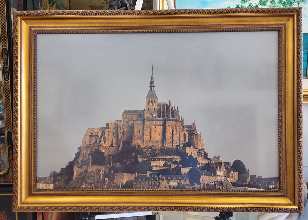 LARGE FRAMED PHOTOGRAPH OF Mont Saint-Michel
