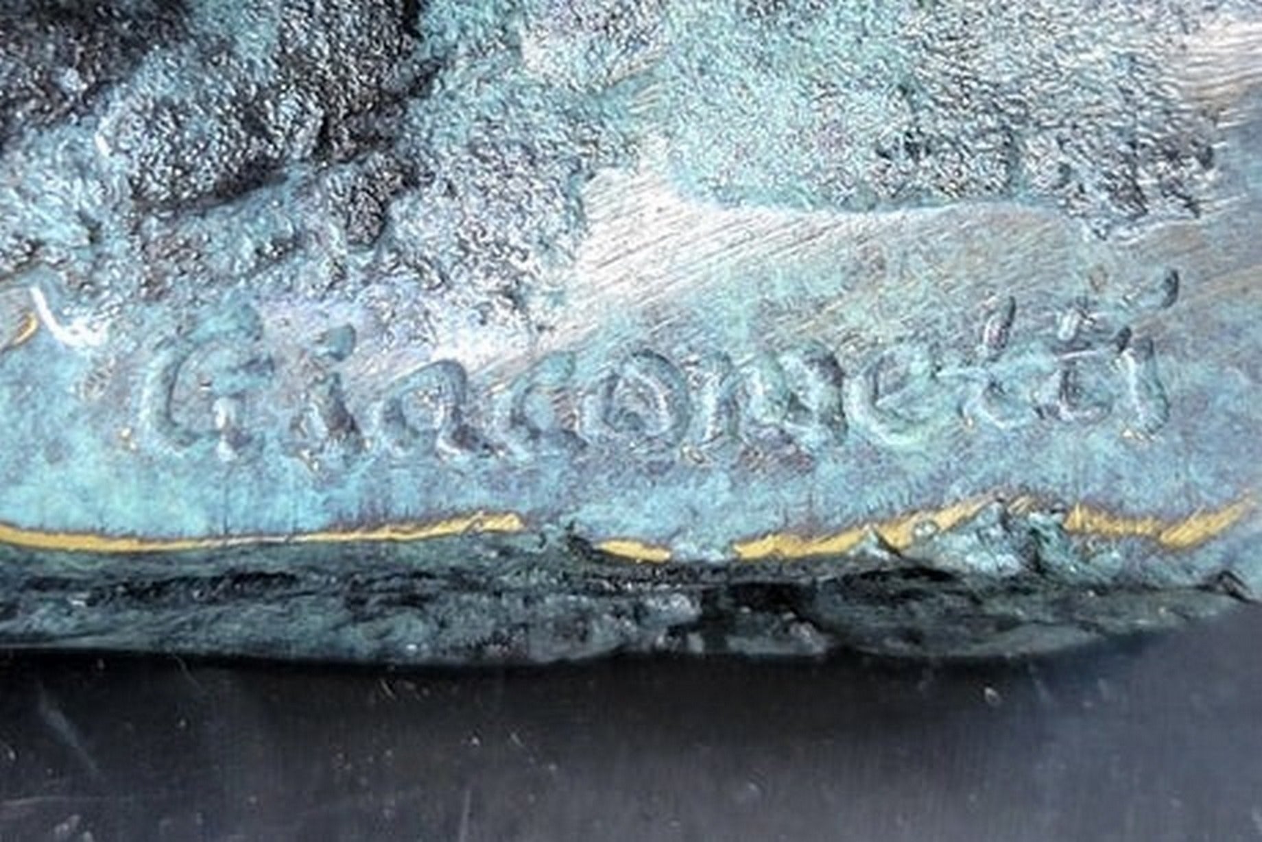 Woman of Venice after Alberto Giacometti  Bronze Sculpture Statue Stick Figure on Marble Base