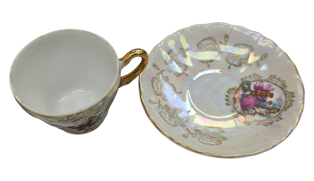 Vintage BS Made In Japan Porcelain Musical 15 Pieces Tea Set