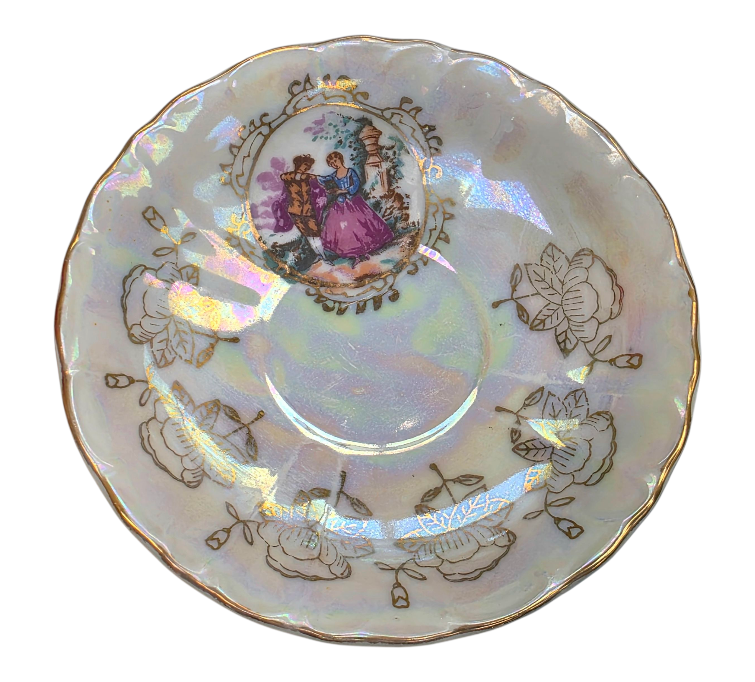 Vintage BS Made In Japan Porcelain Musical 15 Pieces Tea Set