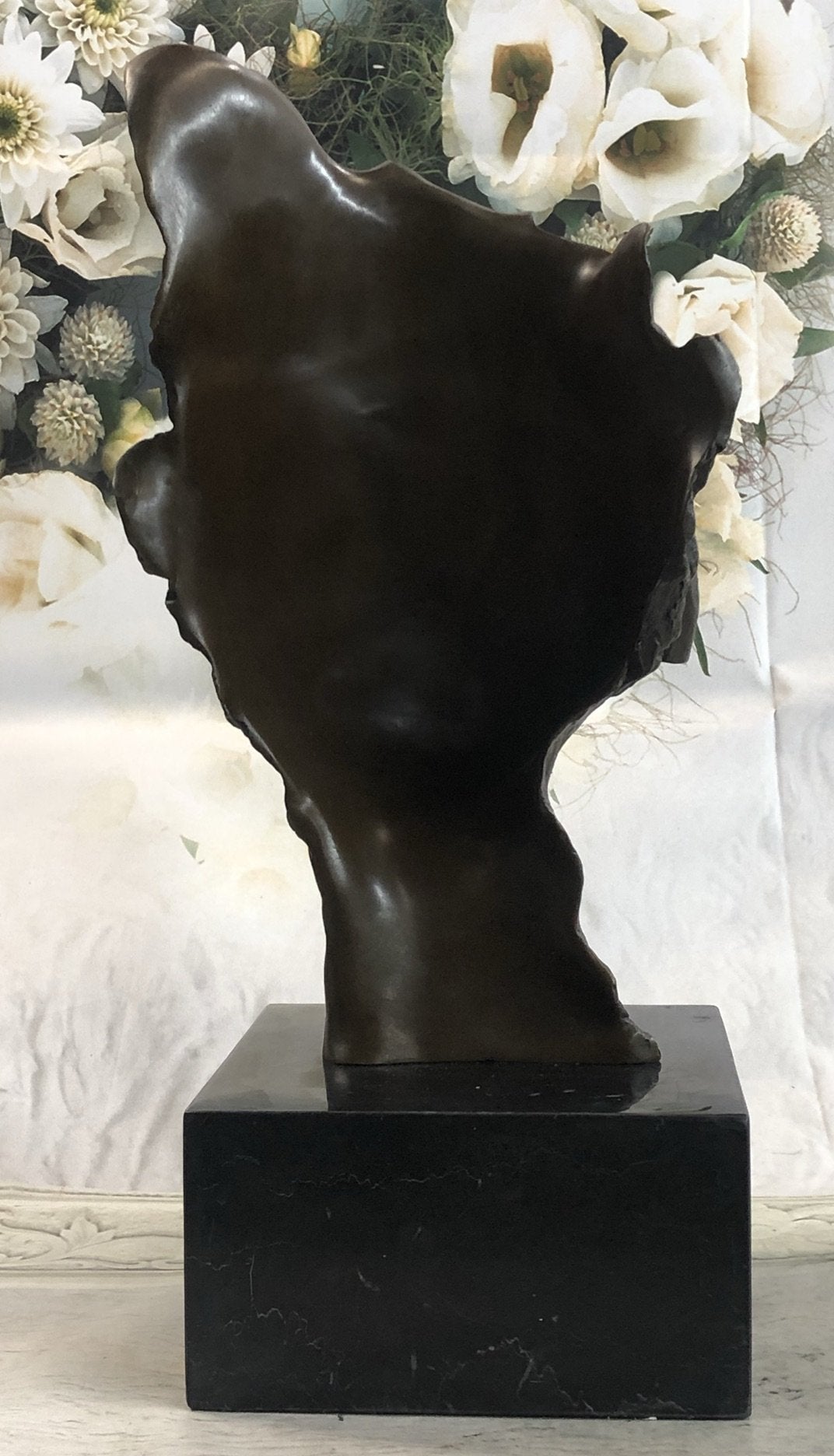 Dali Abstract Palm on Face Bronze Sculpture
