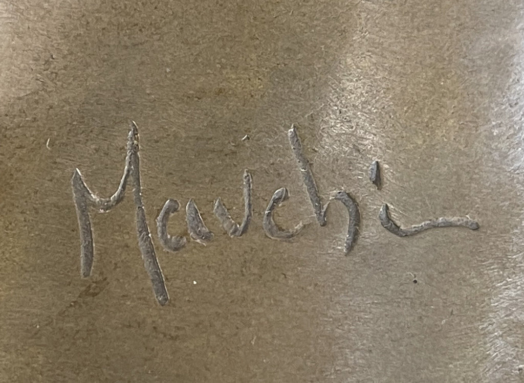 Mavchi Nude Woman on Chair  2 Piece Bronze