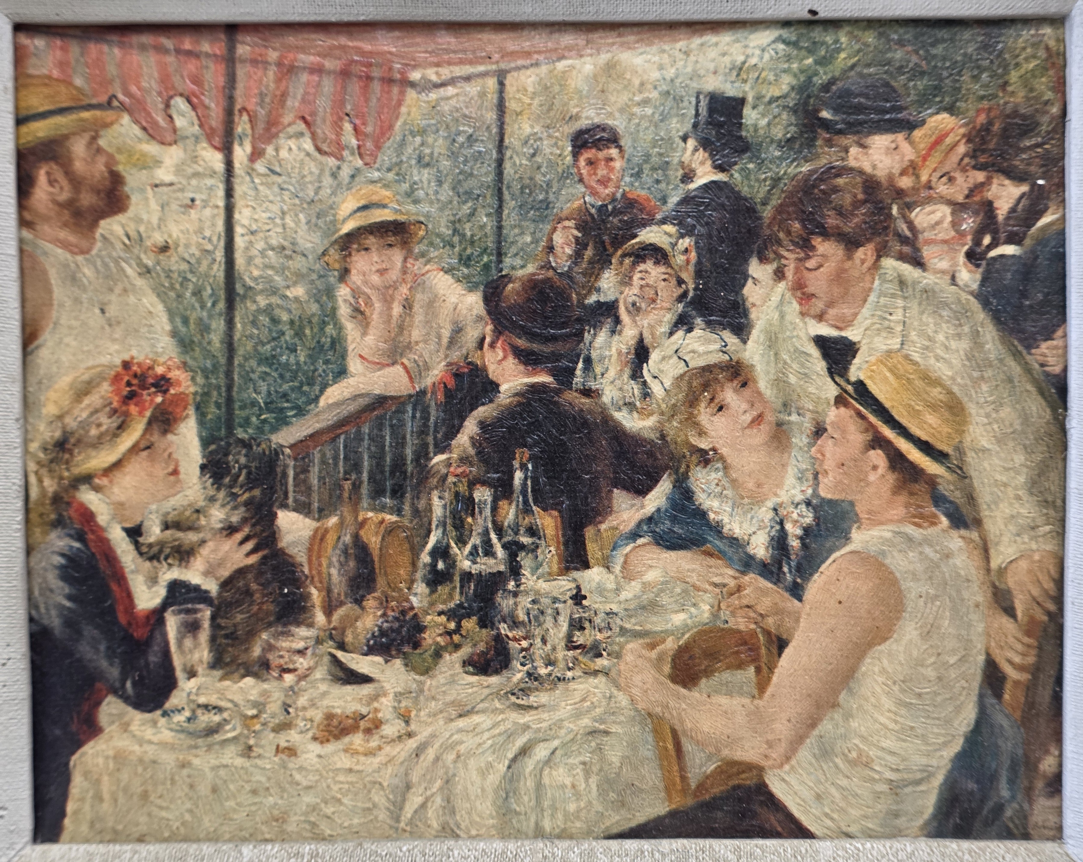 Oil On Canvas Attributed To Pierre Auguste Renoir