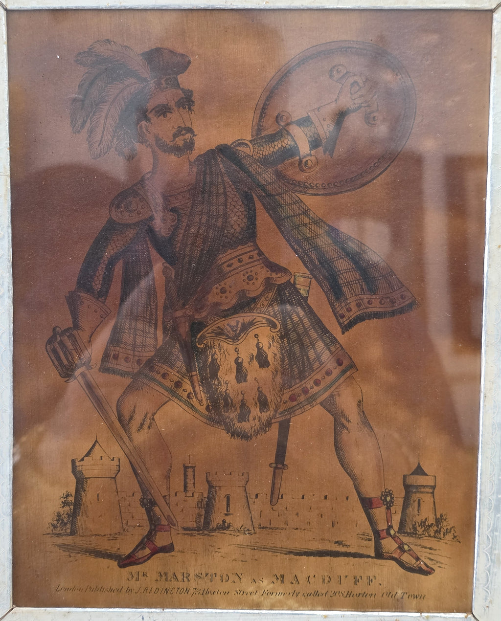 Mr. Marston as MacDuff antique framed print