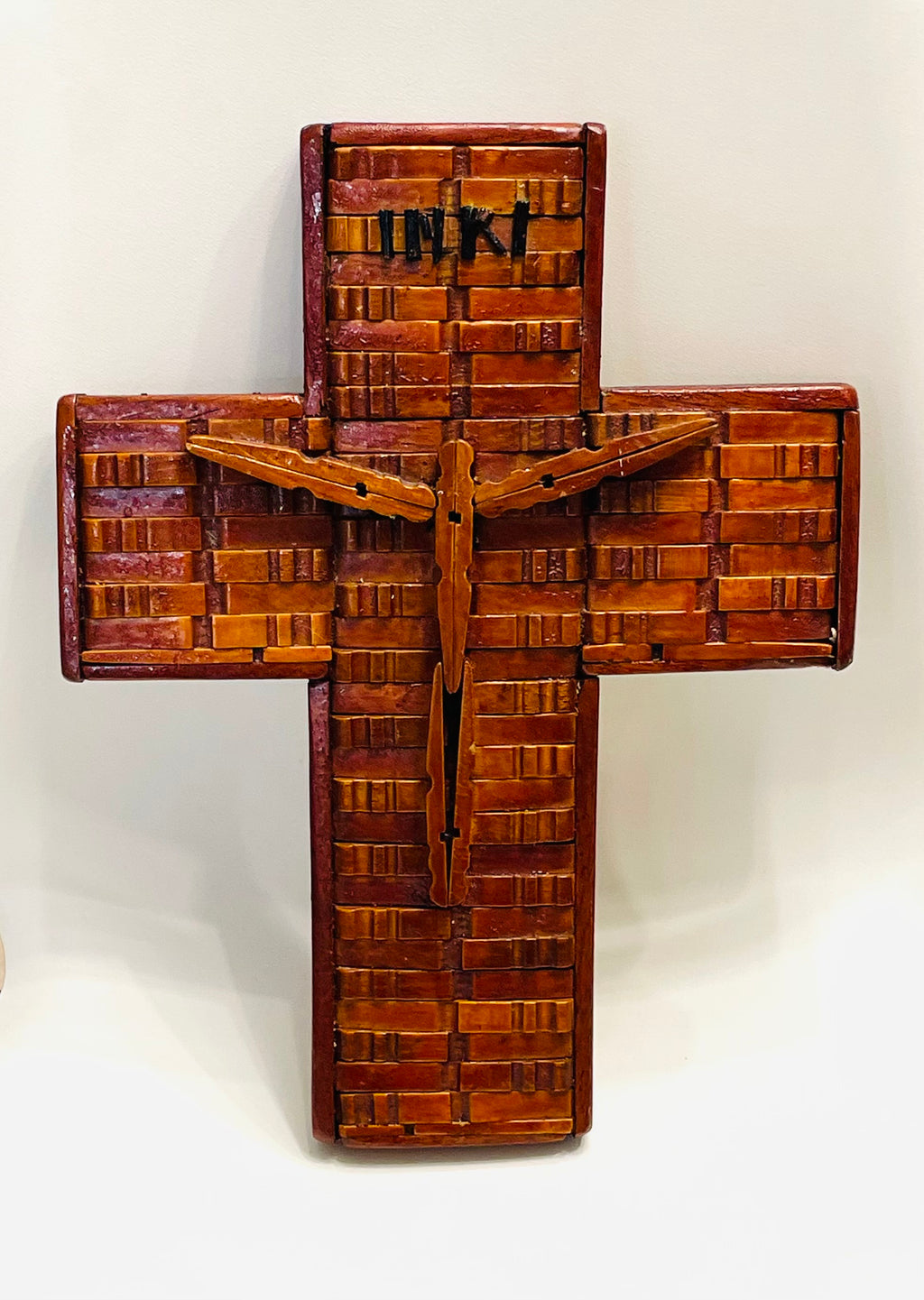 Cross made of Clothings  pin