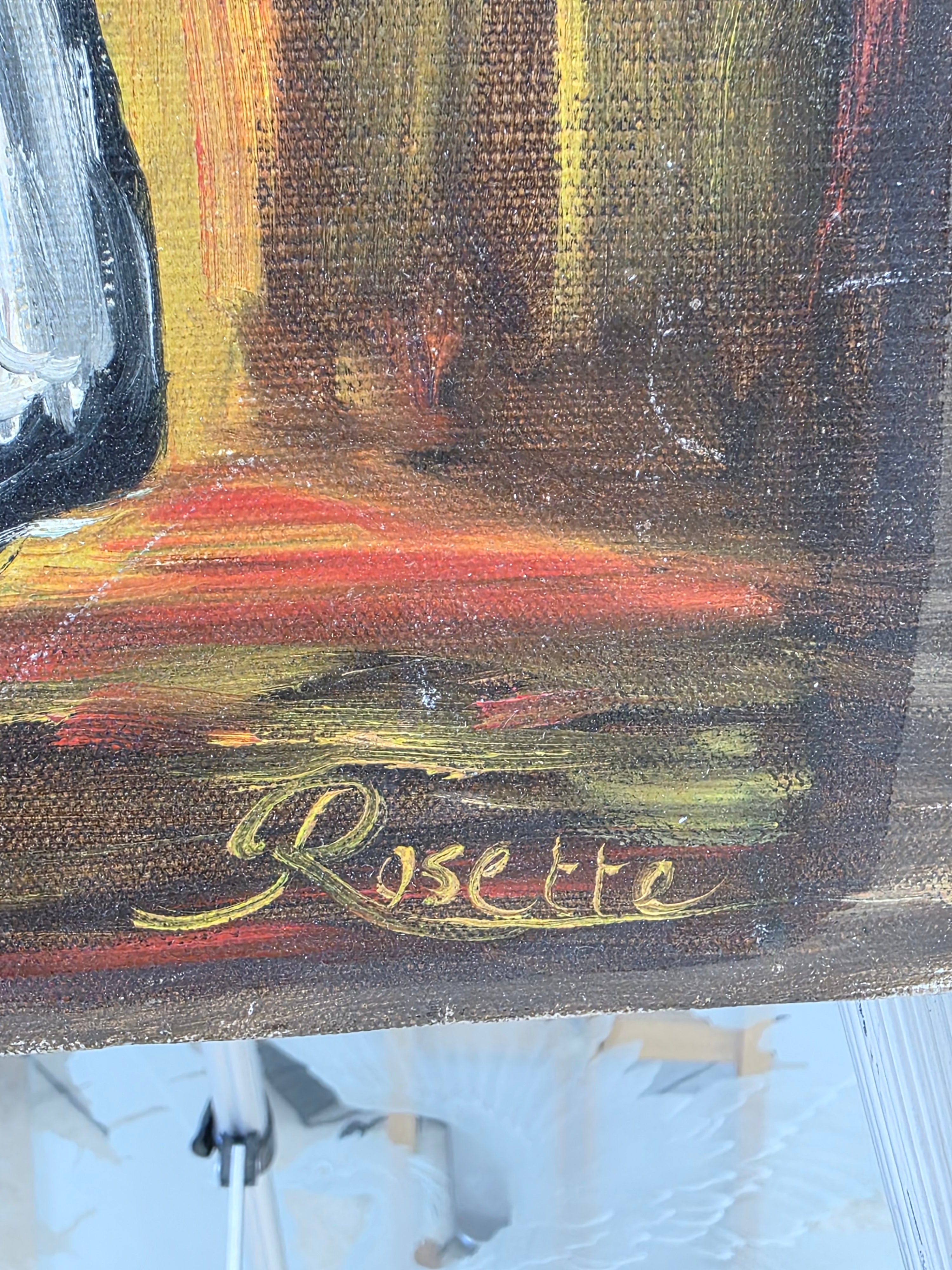 Rosette oil on canvas