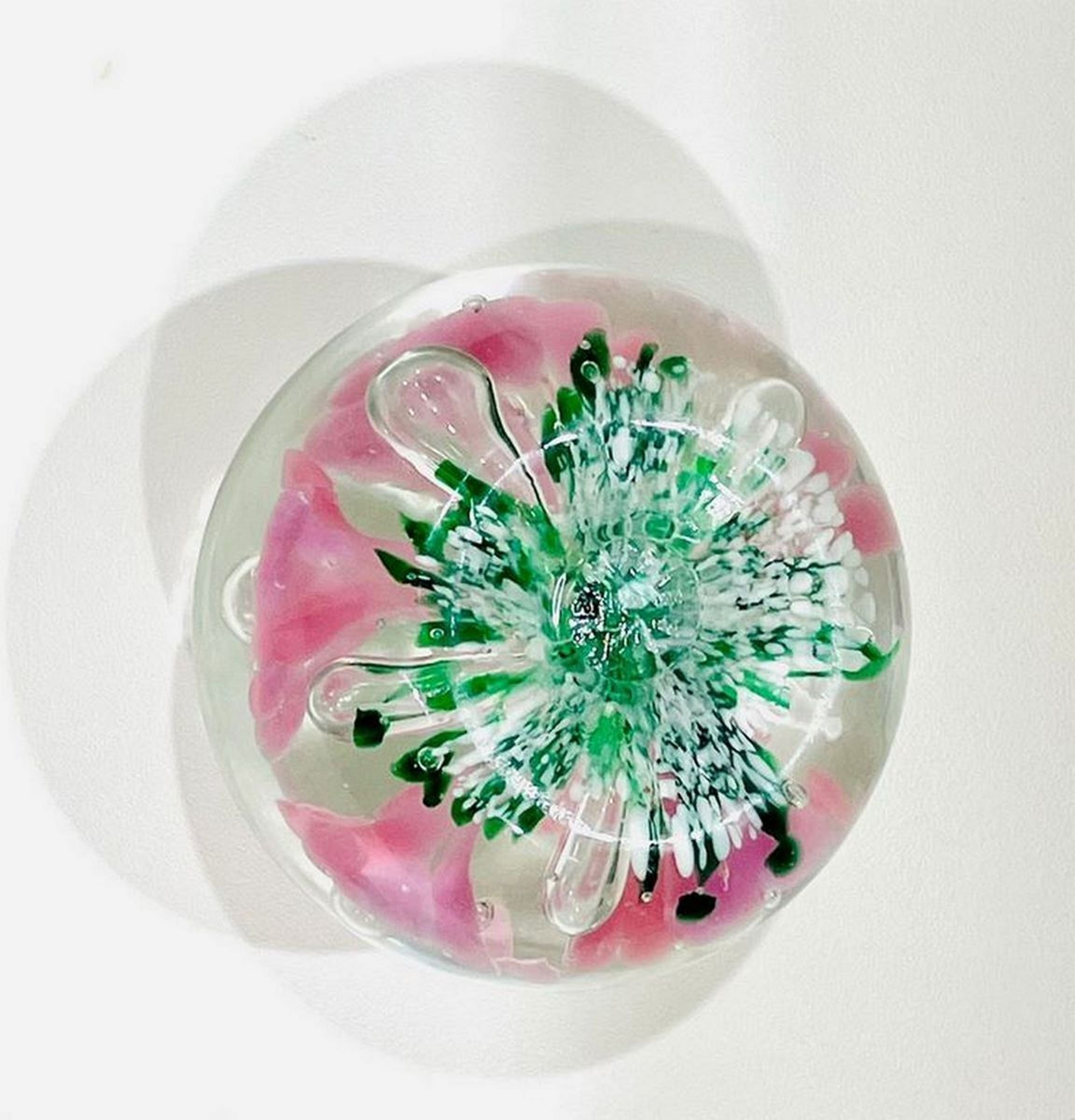 Vintage Murano Flower Paperweight